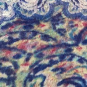 Scarf, Long but THIN, paisley w/ Cotton mix/new🌸